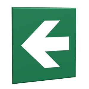ZNAK 15 X 15 ZNAK EWAKUACYJNY E00 C-01