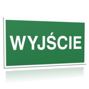 ZNAK 20 X 40 PŁYTA WYJŚCIE 816 F-01