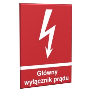 ZNAK 15 X 20 WYŁĄCZNIK PRĄDU 219 M-04