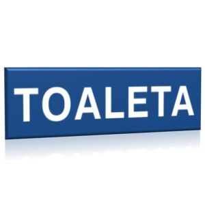 ZNAK 10 X 30 PŁYTA TOALETA 801 B-04