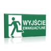 ZNAK 15 X 30 PŁYTA WYJŚCIE EWAKUACYJNE LEWOSTRONNE E01 D-WE