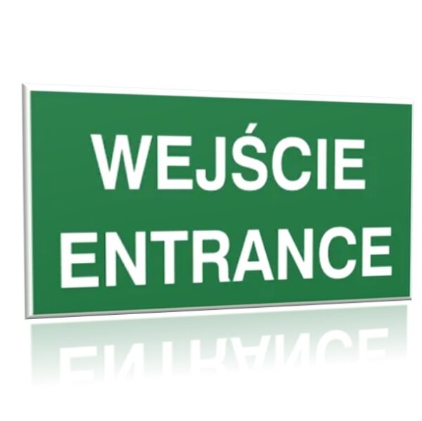 ZNAK 20 X 40 PŁYTA WEJŚCIE ENTRANCE 816 F-06