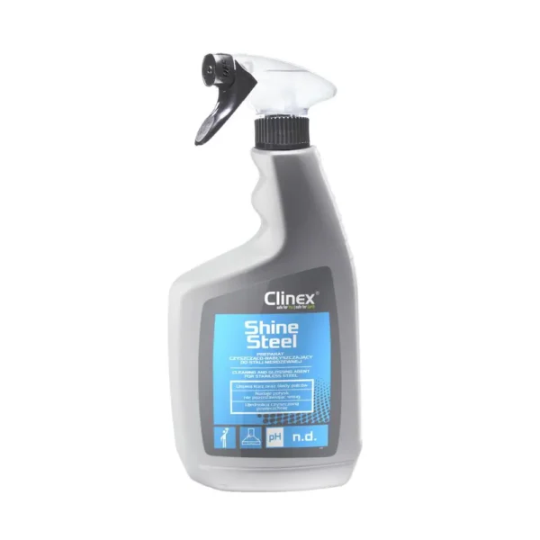 CLINEX SHINE STEEL 650ML PREPARAT CZYSZCZĄCO-NABŁYSZCZAJĄCY DO STALI NIERDZEWNEJ