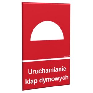 ZNAK 15 X 20 PŁYTA FOTO URUCHAMIANIE KLAP DYMOWYCH 227 M