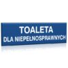 ZNAK 10 X 30 PŁYTA TOALETA DLA NIEPEŁNOSPRAWNYCH 823 B-35