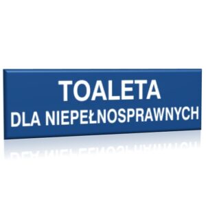 ZNAK 10 X 30 PŁYTA TOALETA DLA NIEPEŁNOSPRAWNYCH 823 B-35