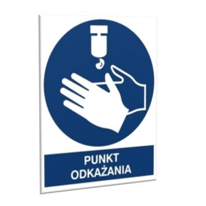 ZNAK 20 X 30 PŁYTA PUNKT ODKAŻANIA 411 J-03