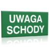 ZNAK 10 X 20 UWAGA SCHODY 155 G