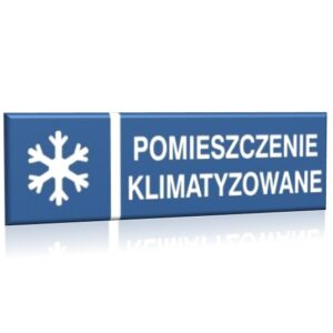 ZNAK 10 X 30 PŁYTA POMIESZCZENIE KLIMATYZOWANE 823 B-12