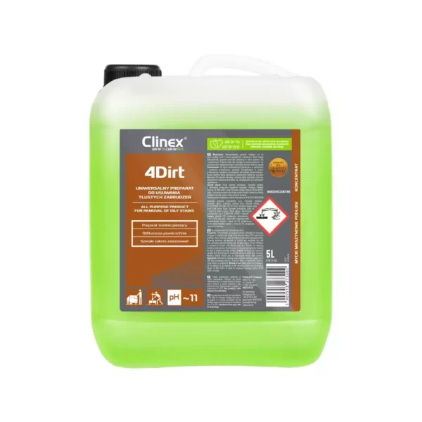 CLINEX 4 DIRT 5L PREPARAT DO USUWANIA TŁUSTYCH ZABRUDZEŃ