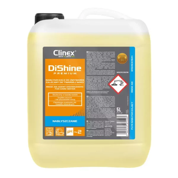 CLINEX DISHINE PREMIUM 10L PŁYN NABŁYSZCZAJĄCY DO ZMYWAREK GASTRONOMICZNYCH