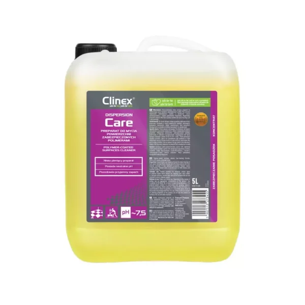 CLINEX DISPERSION CARE 5L PREPARAT DO MYCIA POWIESZCHNI ZABEZPIECZONYCH POLIMERAMI