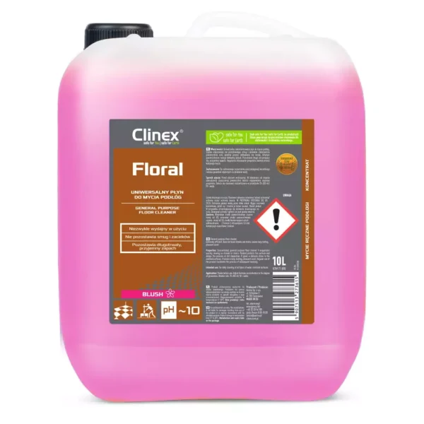 CLINEX FLORAL BLUSH 10L UNIWERSALNY PŁYN DO MYCIA PODŁÓG