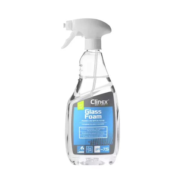 CLINEX GLASS 650ML PIANKA DO MYCIA SZYB